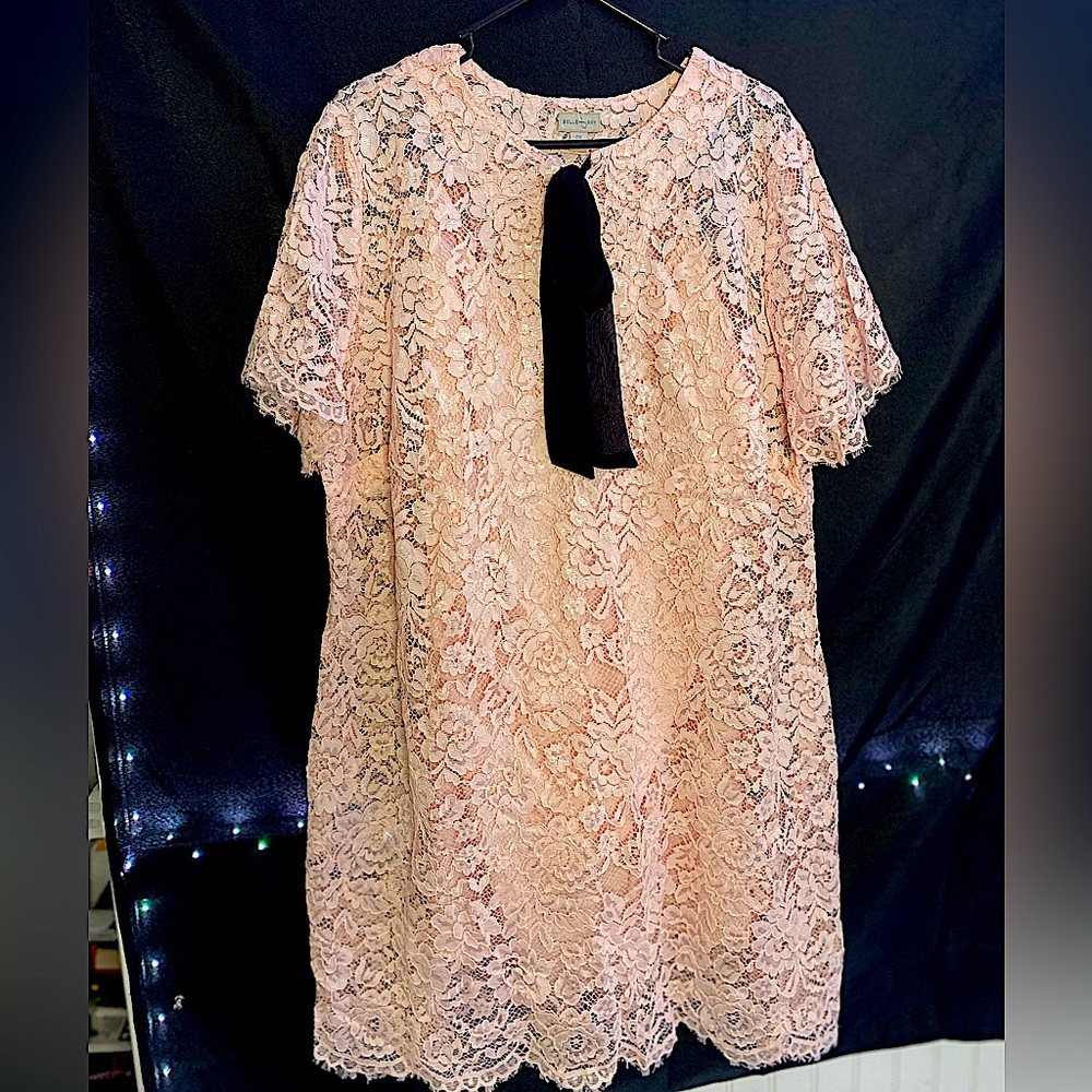 Posh Pink Full Lace Dress🔥